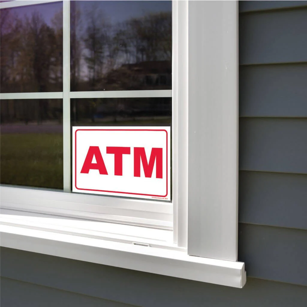 ATM Sign or Sticker - Image 7