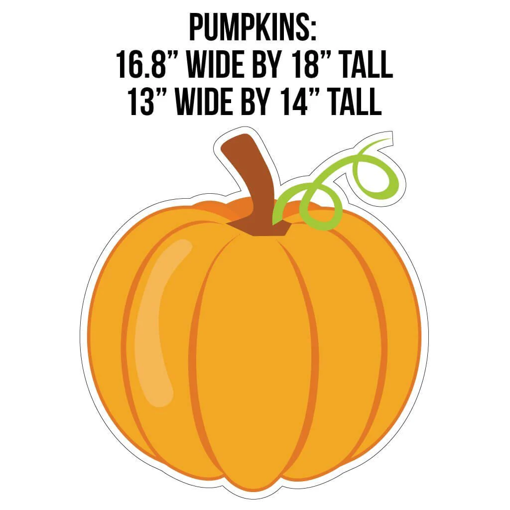Autumn Themed Yard Card Accessory Set 14 pcs - Image 7