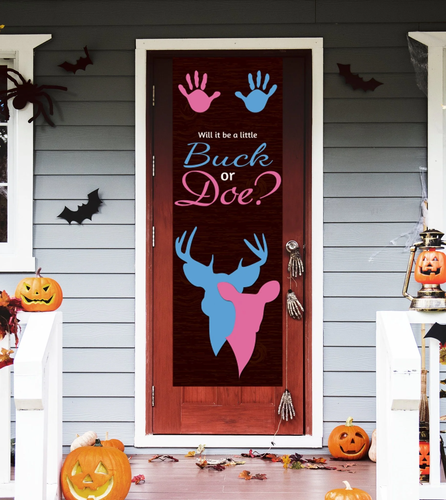 Buck Or Doe Baby Shower Door Banner