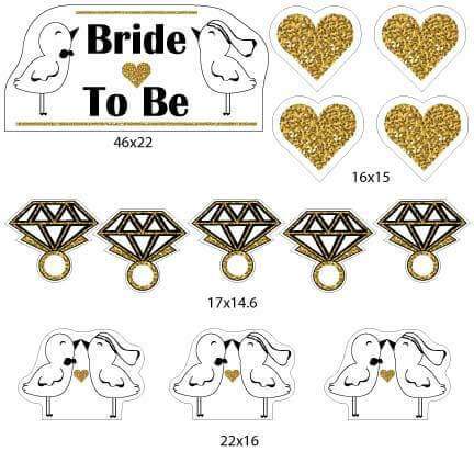 Bachelorette Bride to Be Yard Cards 13 pcs - Image 2