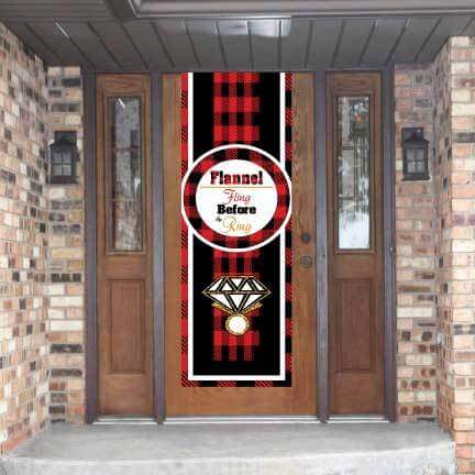 Flannel Fling Before The Ring Door Banner