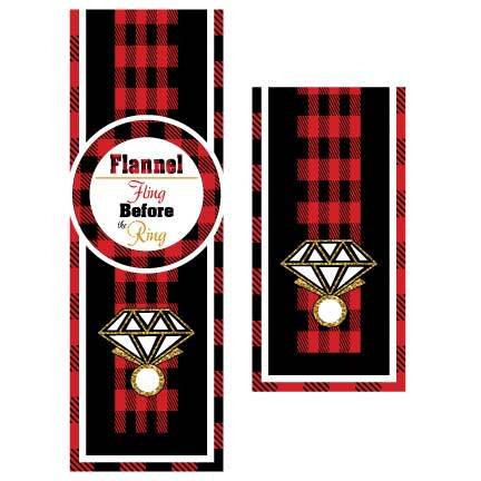 Flannel Fling Before The Ring Door Banner - Image 3