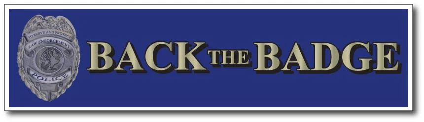 Back the Badge Bumper Magnet 3 x 11.5 - Image 2