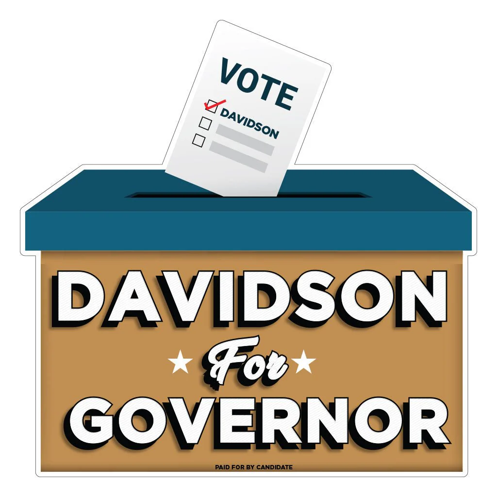Ballot Box 24" Shaped Political Yard Sign - Image 4