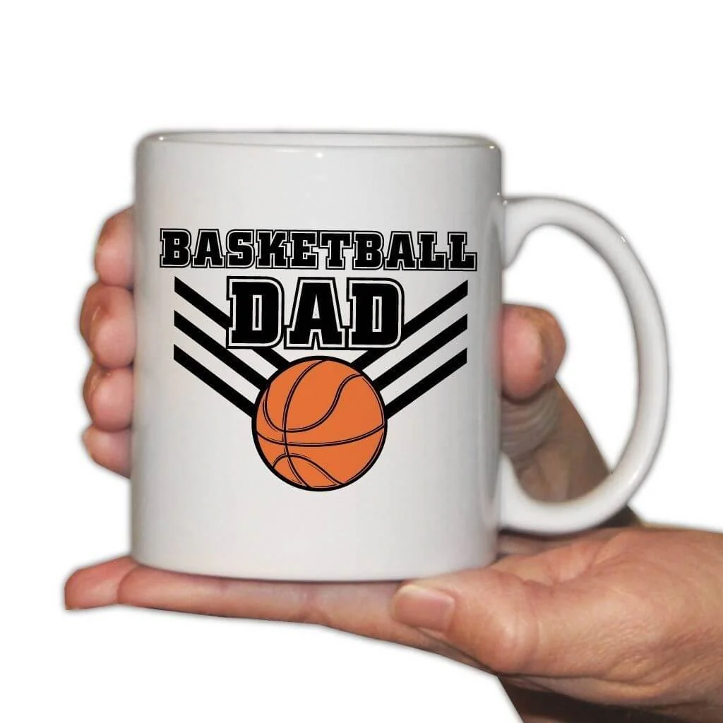 Basketball Dad Picture Frame and 11oz. Coffee Mug Office Set - Image 3