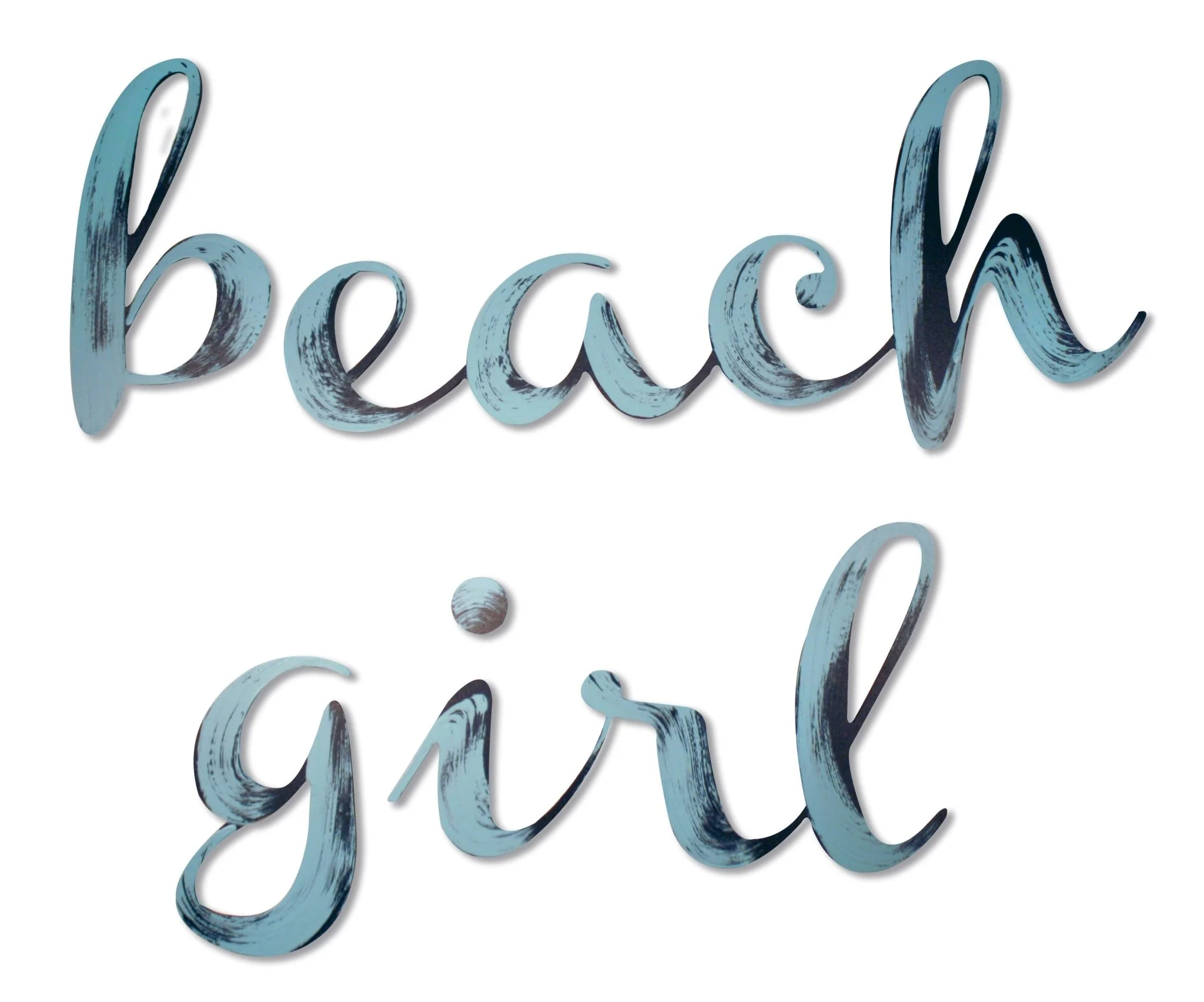 Hand Painted beach girl Wall Decor - Image 2