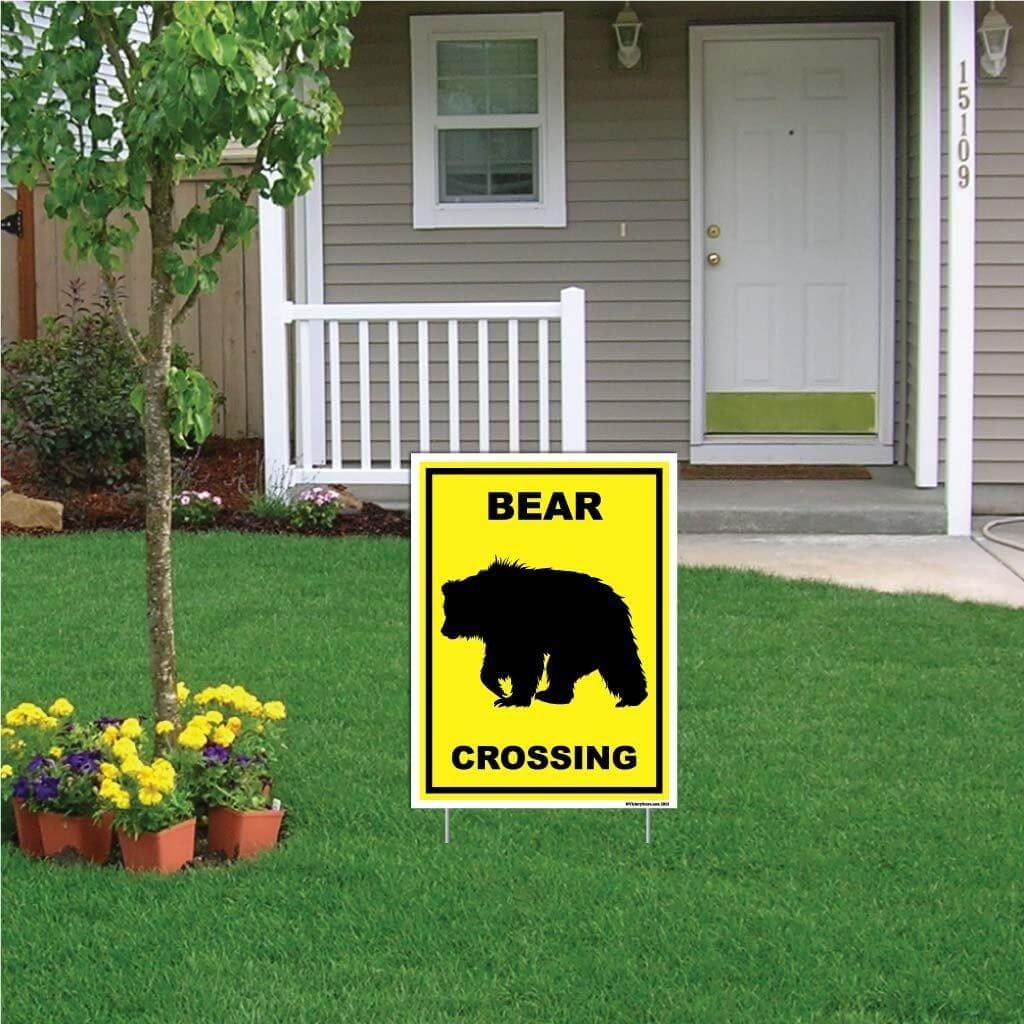 Bear Crossing Sign or Sticker - Image 5
