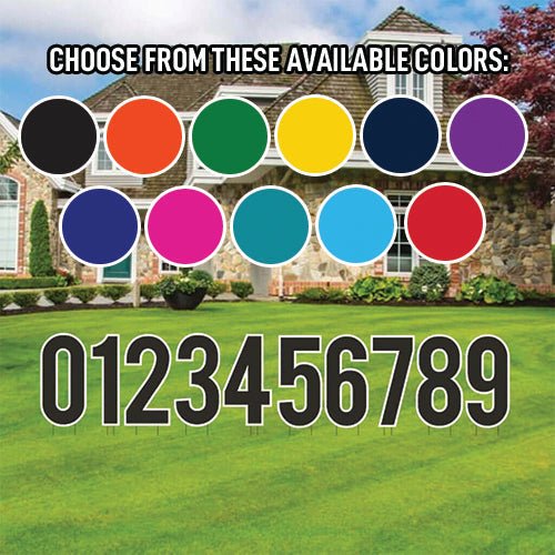 Bebas 18" Solid Color Numbers Yard Letters 10 pcs