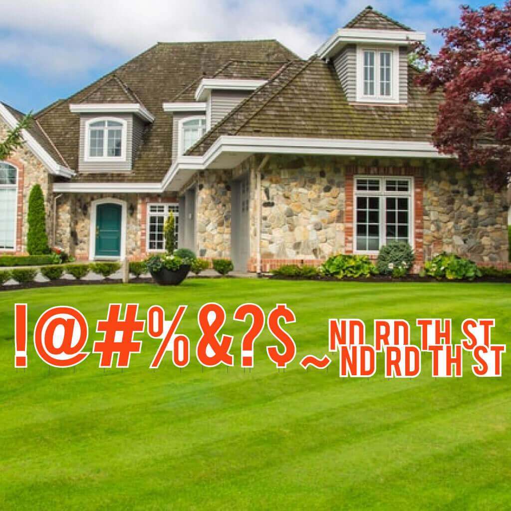 Bebas 18" Solid Color Special Characters Yard Letters 16 pcs - Image 4