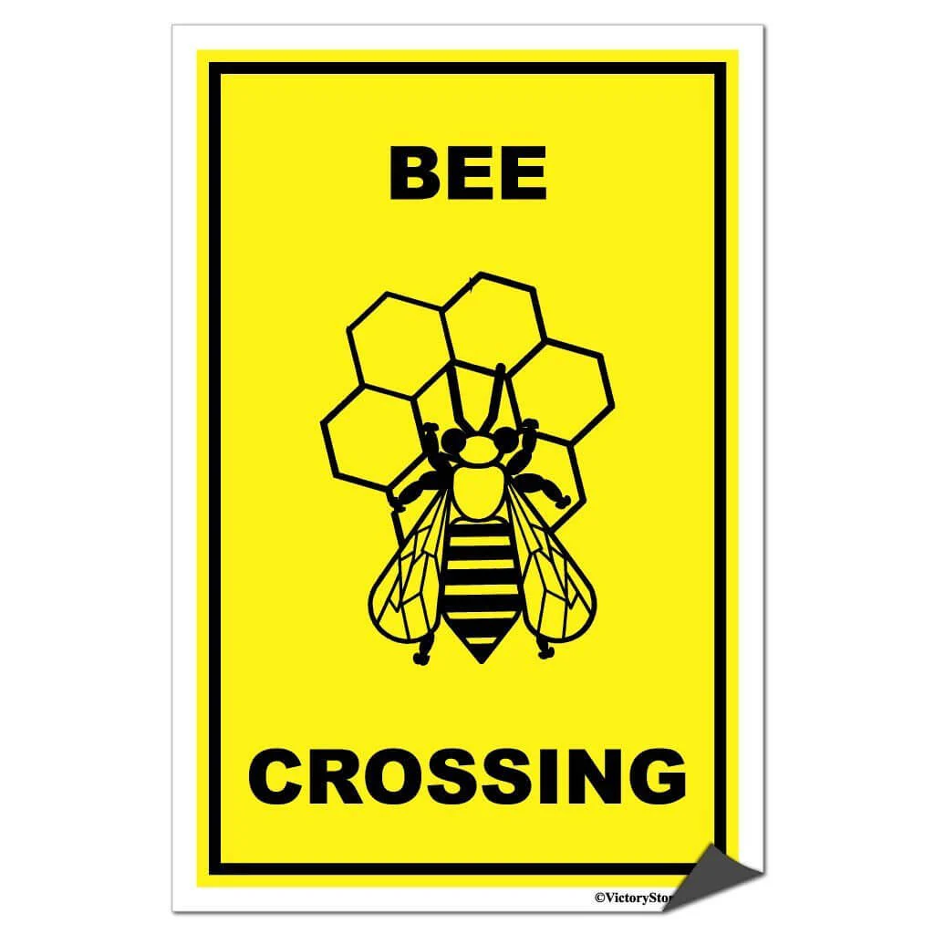 Bee Crossing Sign or Sticker - Image 7