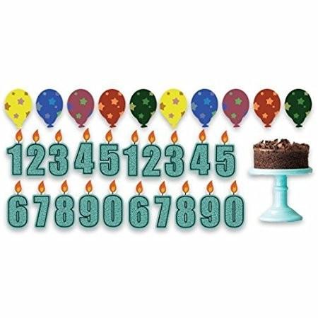 Birthday Boy Candle Numbers, Cake, Balloons Yard Cards Pathway Markers 31 pcs - Image 2