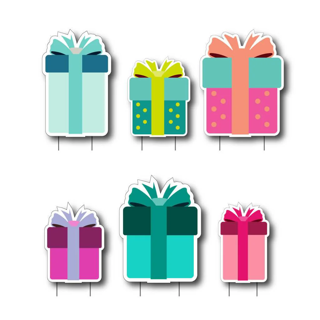 Birthday Presents Themed Yard Greeting Accessories - Image 2