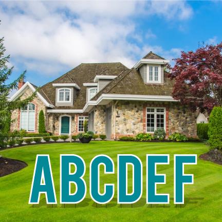 22.75" Bebas Solid Color Alphabet Set Yard Letter Set - 26 pcs - Image 12