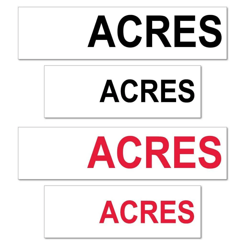 Blank Acres Real Estate Yard Sign Rider Set w/Rider Pins - Image 3