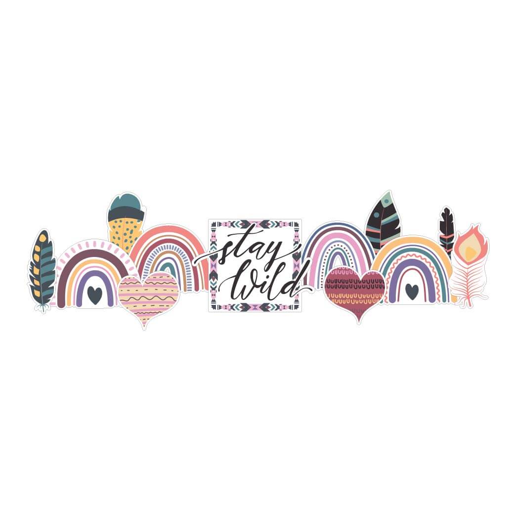 Boho Themed Stay Wild Yard Card 12 pc set - Image 6
