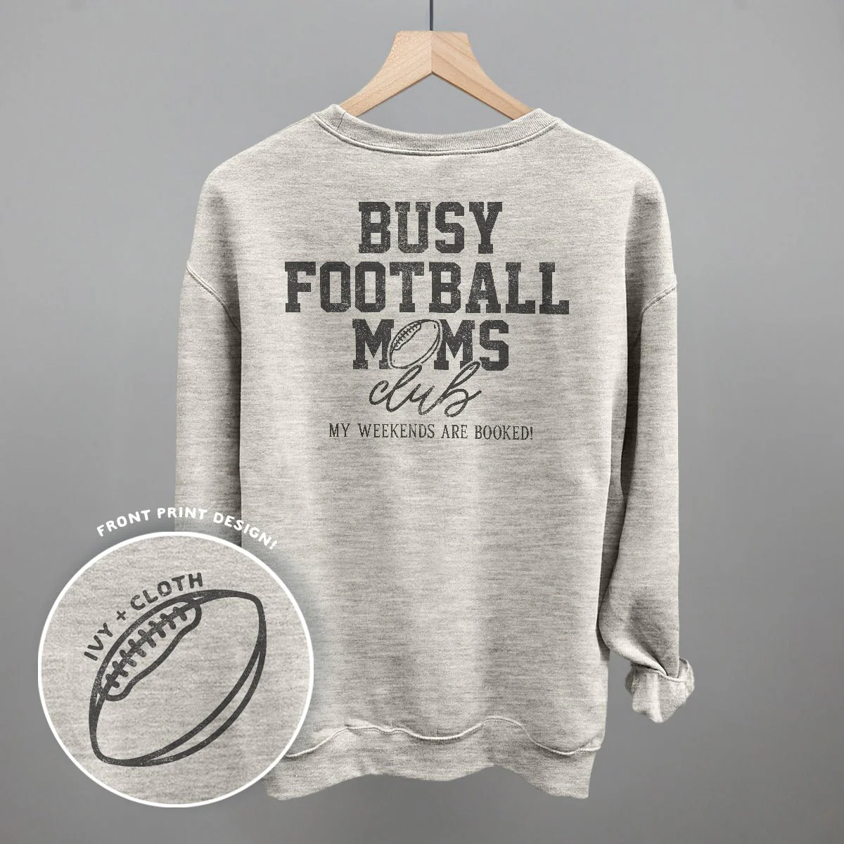 Busy Football Moms Club (Back Print) - Image 5