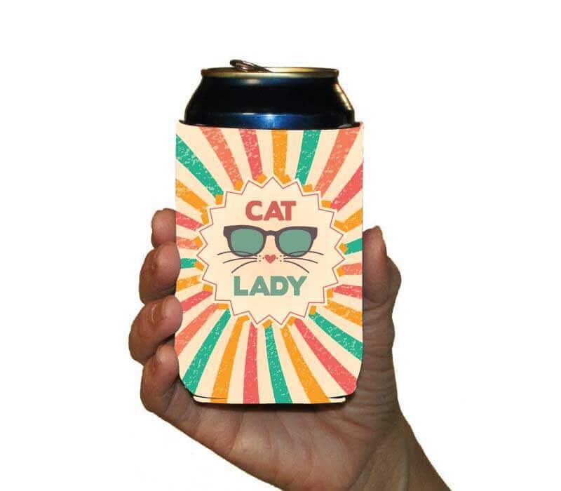 Cat Lady Coffee Mug & Can Cooler Gift Set - Image 4