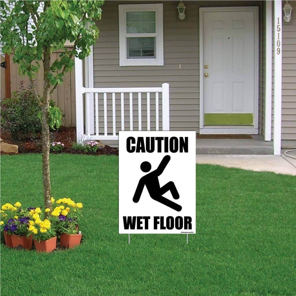 Caution Wet Floor Sign or Sticker - Image 3