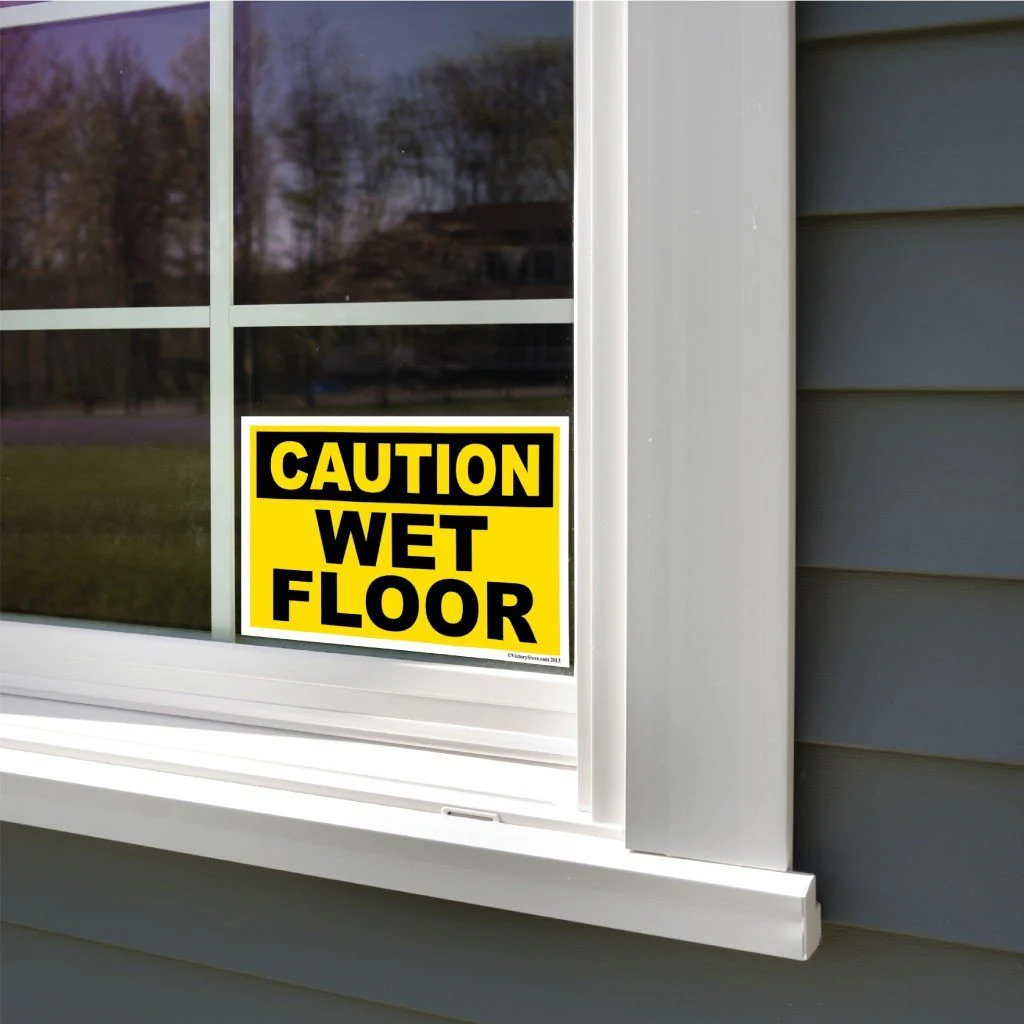 Caution Wet Floor Sign or Sticker - Image 9
