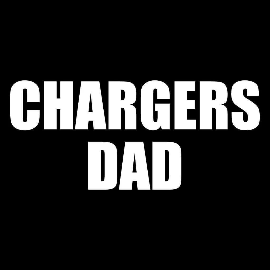 Chargers Dad Black Folding Camping Chair - Image 2