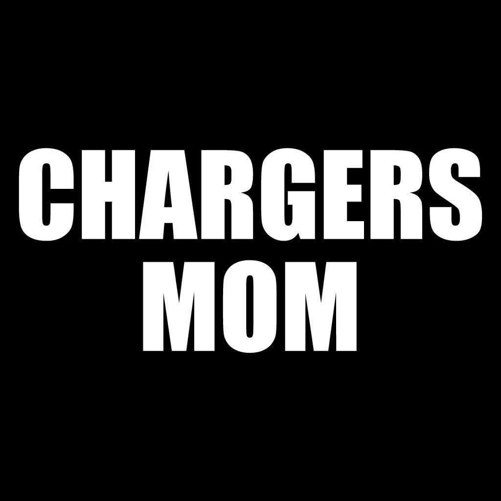 Chargers Mom Black Folding Camping Chair - Image 2