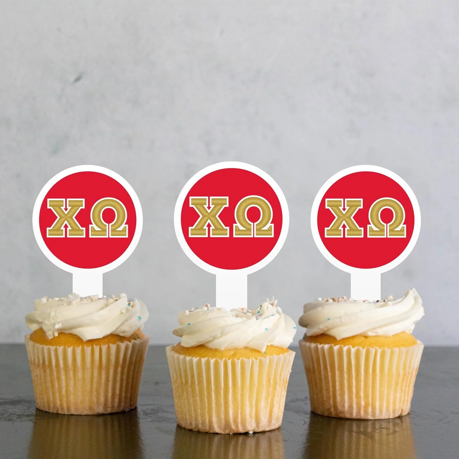 Chi Omega Cupcake Toppers - Officially Licensed - Image 2
