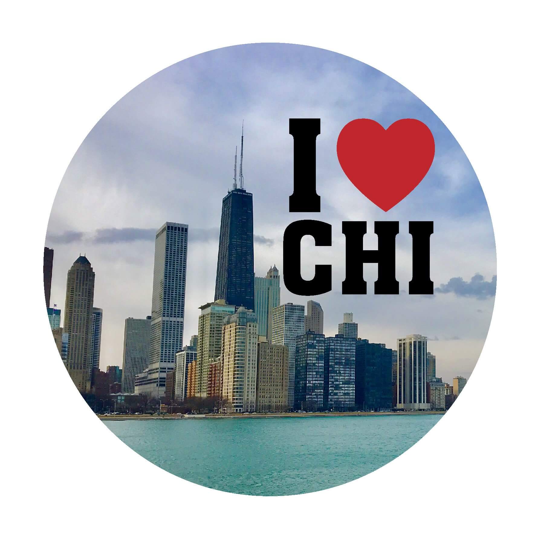 Chicago Skyline Mug & Car Decal Gift Set - Image 2