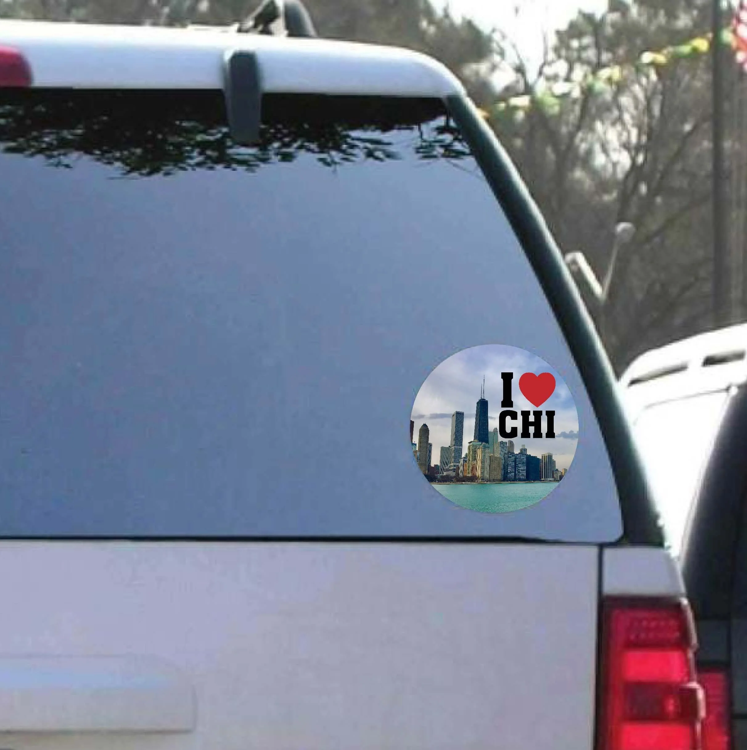 Chicago Skyline Mug & Car Decal Gift Set - Image 3