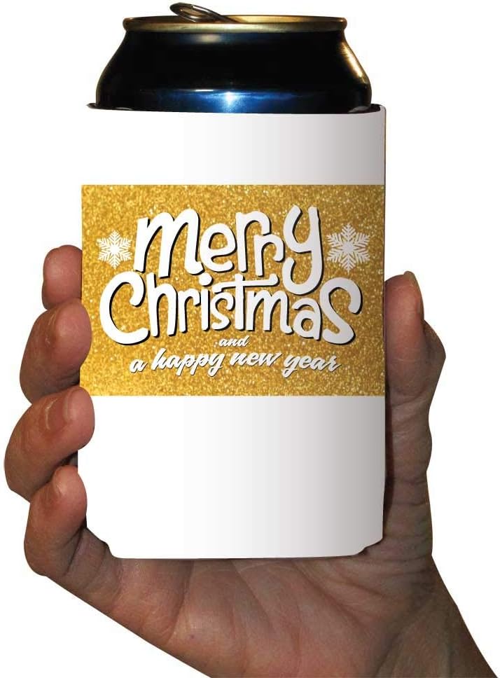 Christmas Can Coolers Pack "Merry Christmas and A Happy New Year" - Image 4