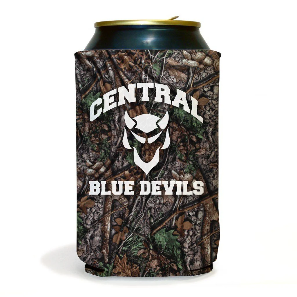 Central Blue Devils Camouflage Can Coolers Pack