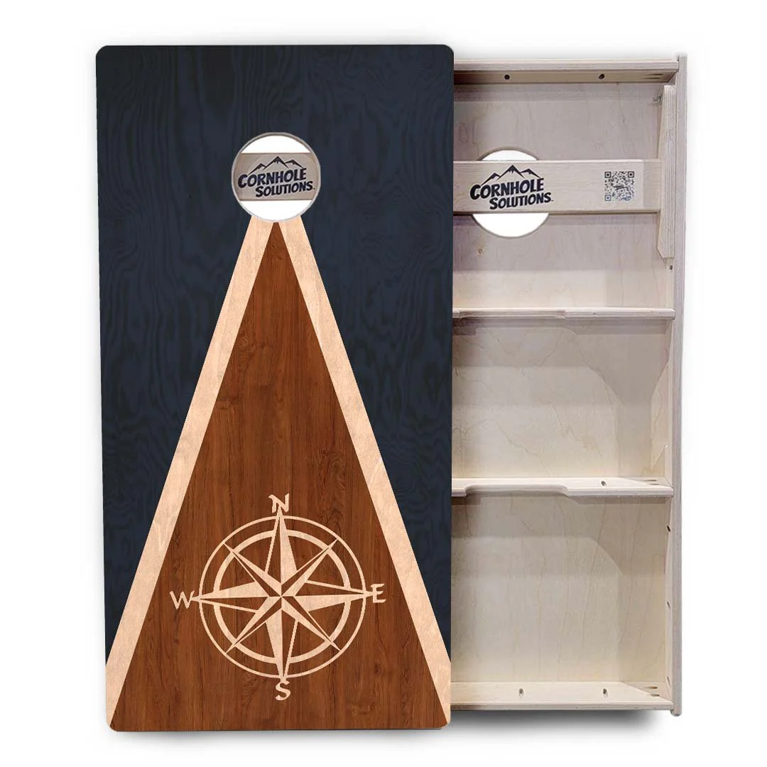 Compass Stain Triangle Cornhole Boards - Professional Tournament Series - Image 3