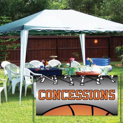 Basketball Concessions Vinyl Banner