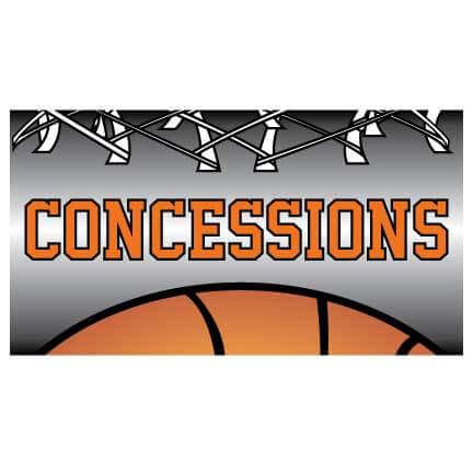 Basketball Concessions Vinyl Banner - Image 2
