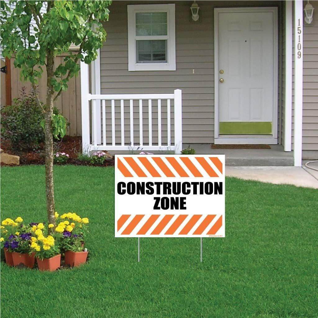Construction Zone Sign or Sticker