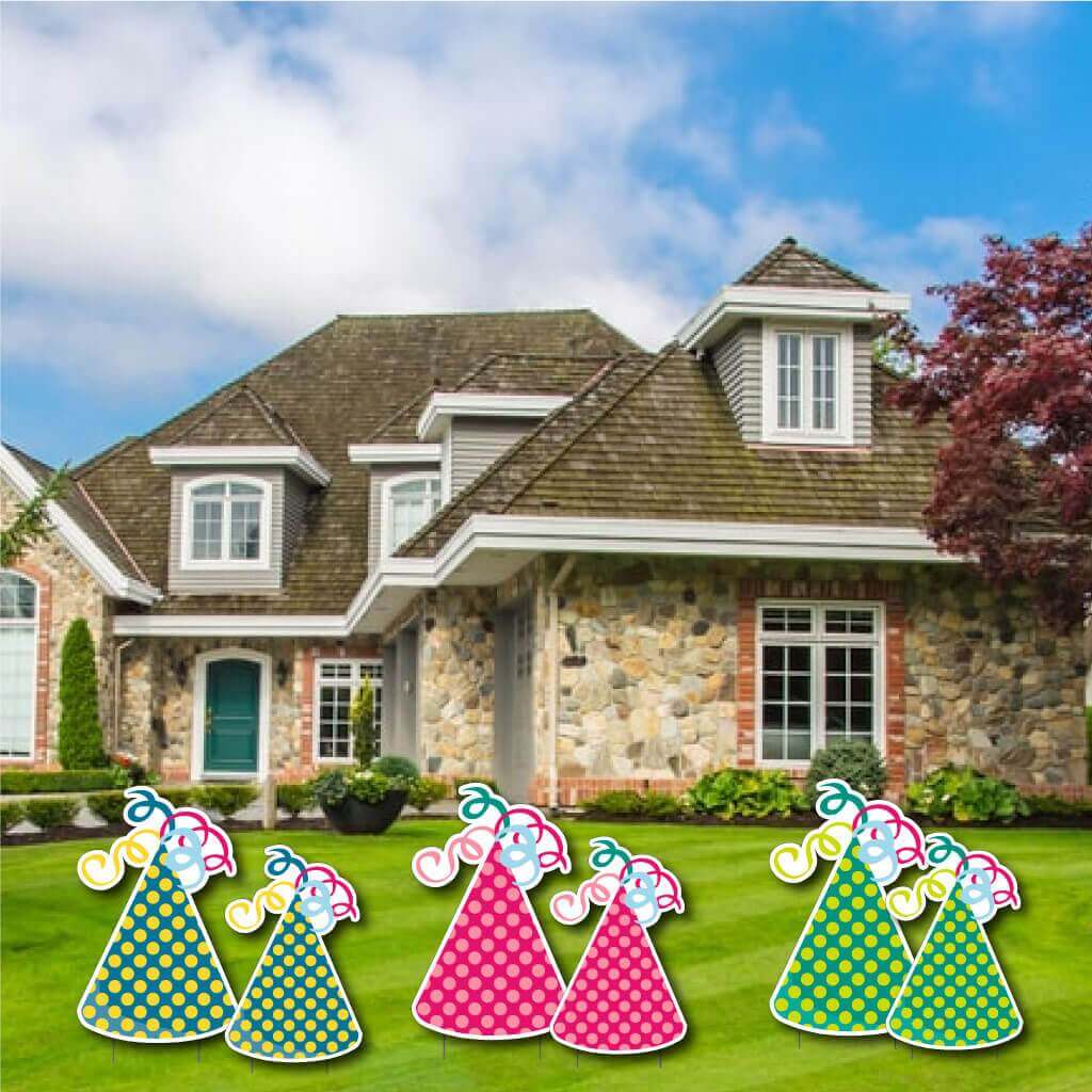 Birthday Party Hat Yard Greeting Accessories