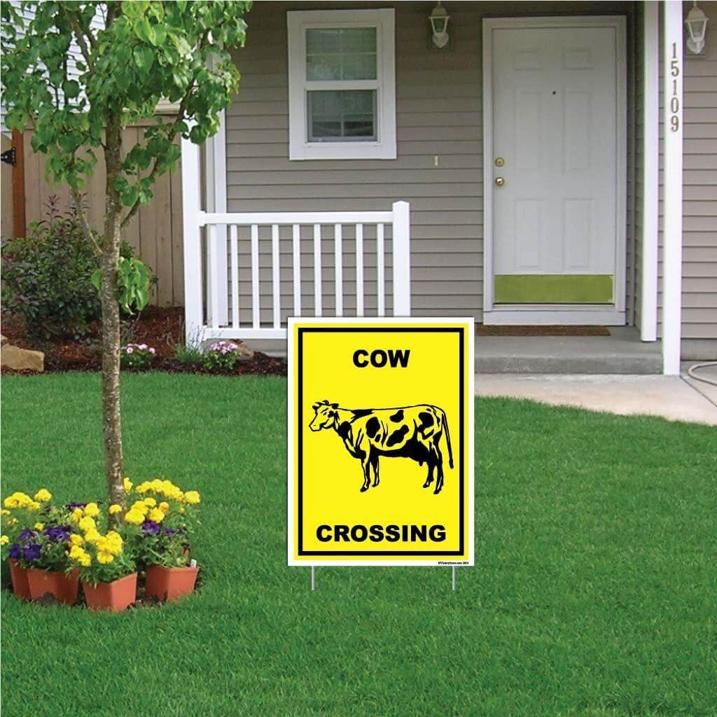 Cow Crossing Sign or Sticker - Image 5