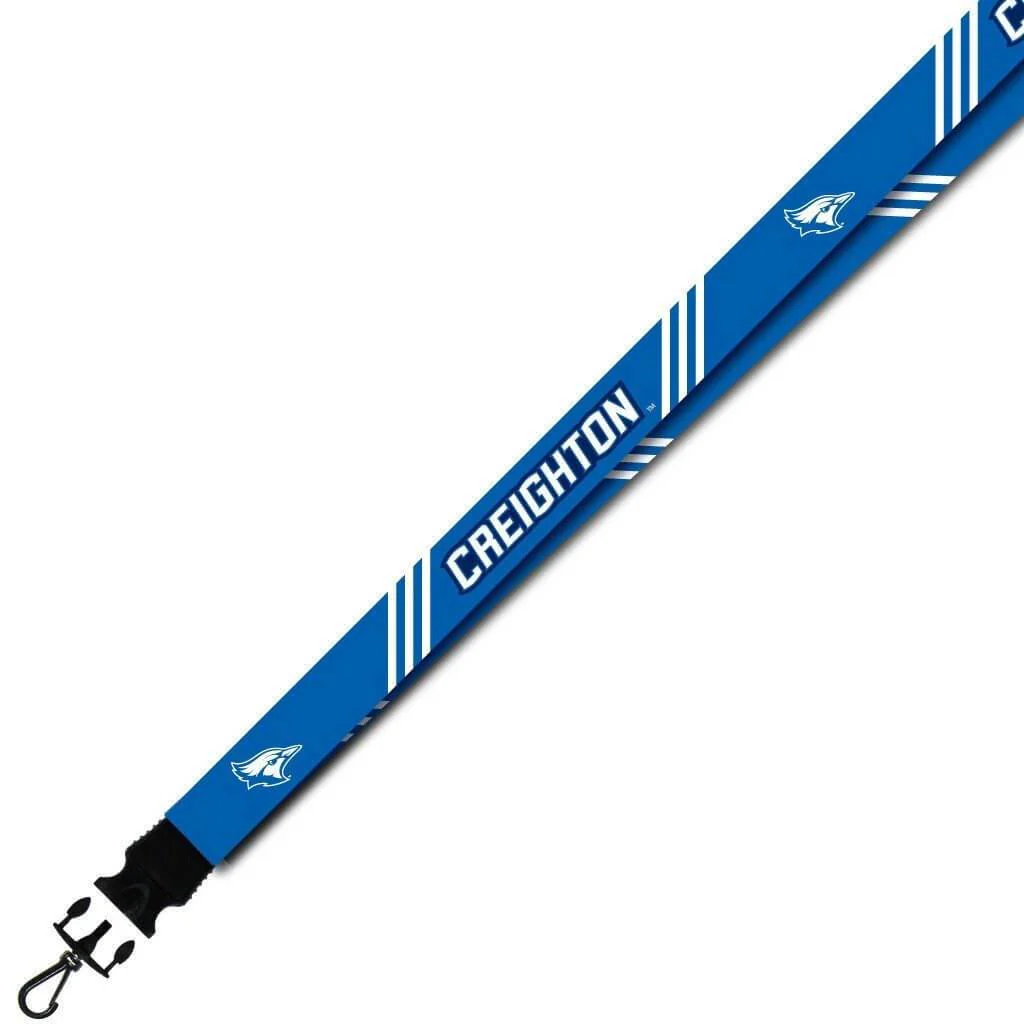 Creighton University Striped Lanyard