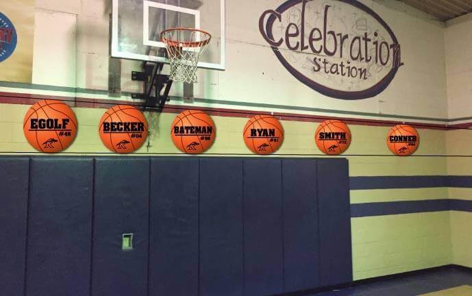 Custom Basketball Player Name, Number and Mascot Fence & Yard Signs - Image 7