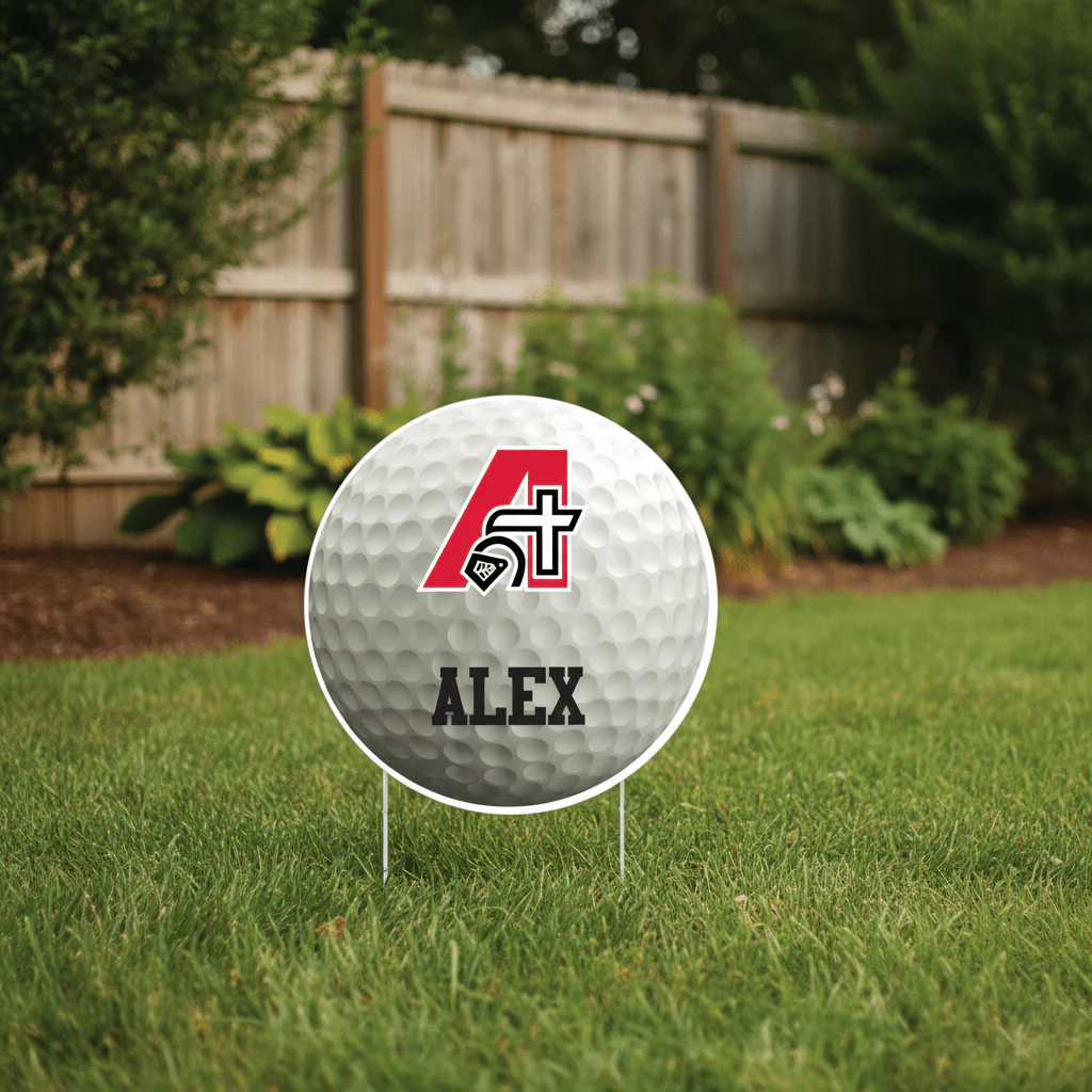 Custom 22" Golf Ball Team Yard Signs - Image 6