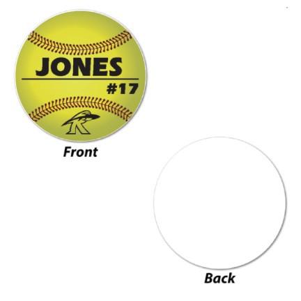 Custom Softball Player Name, Number and Mascot Fence & Yard Signs - Image 3