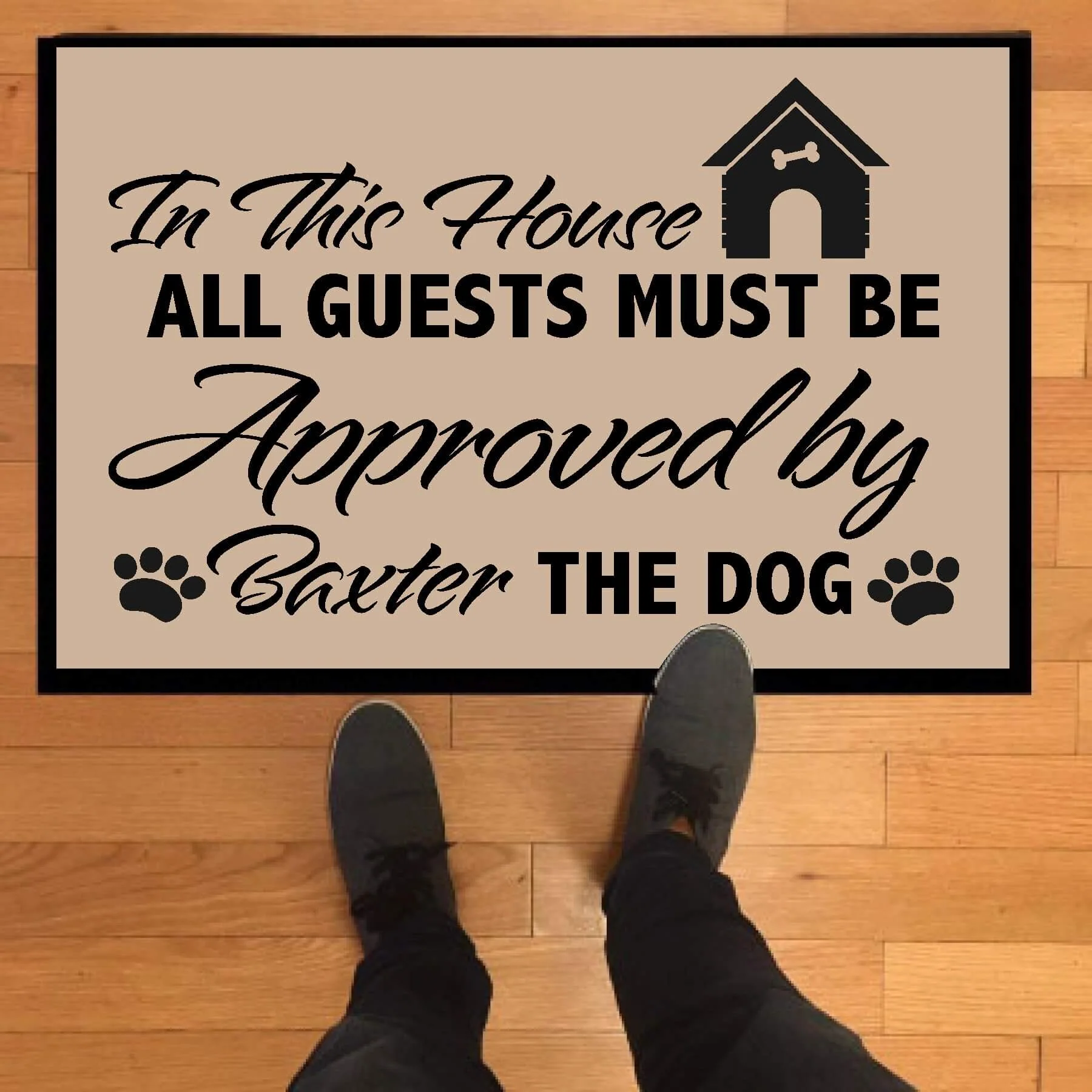 Custom Approved by Dog Doormat