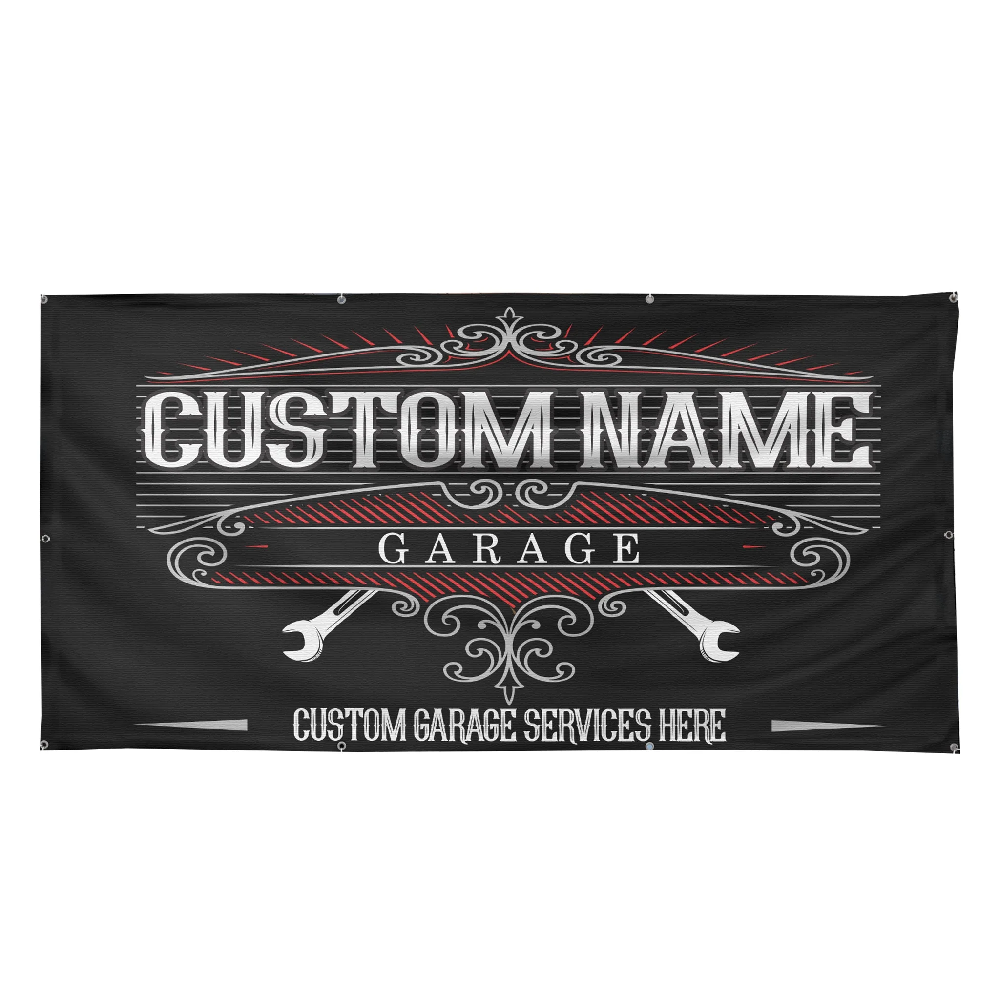 Custom Auto Shop Banner with Grommets, Personalized Vinyl Garage Sign - Image 5
