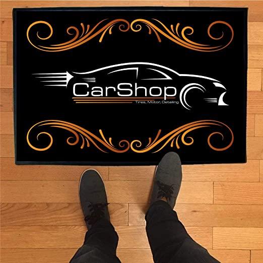 Personalized Auto Shop Door Mat - 24x36 Inches - Image 2