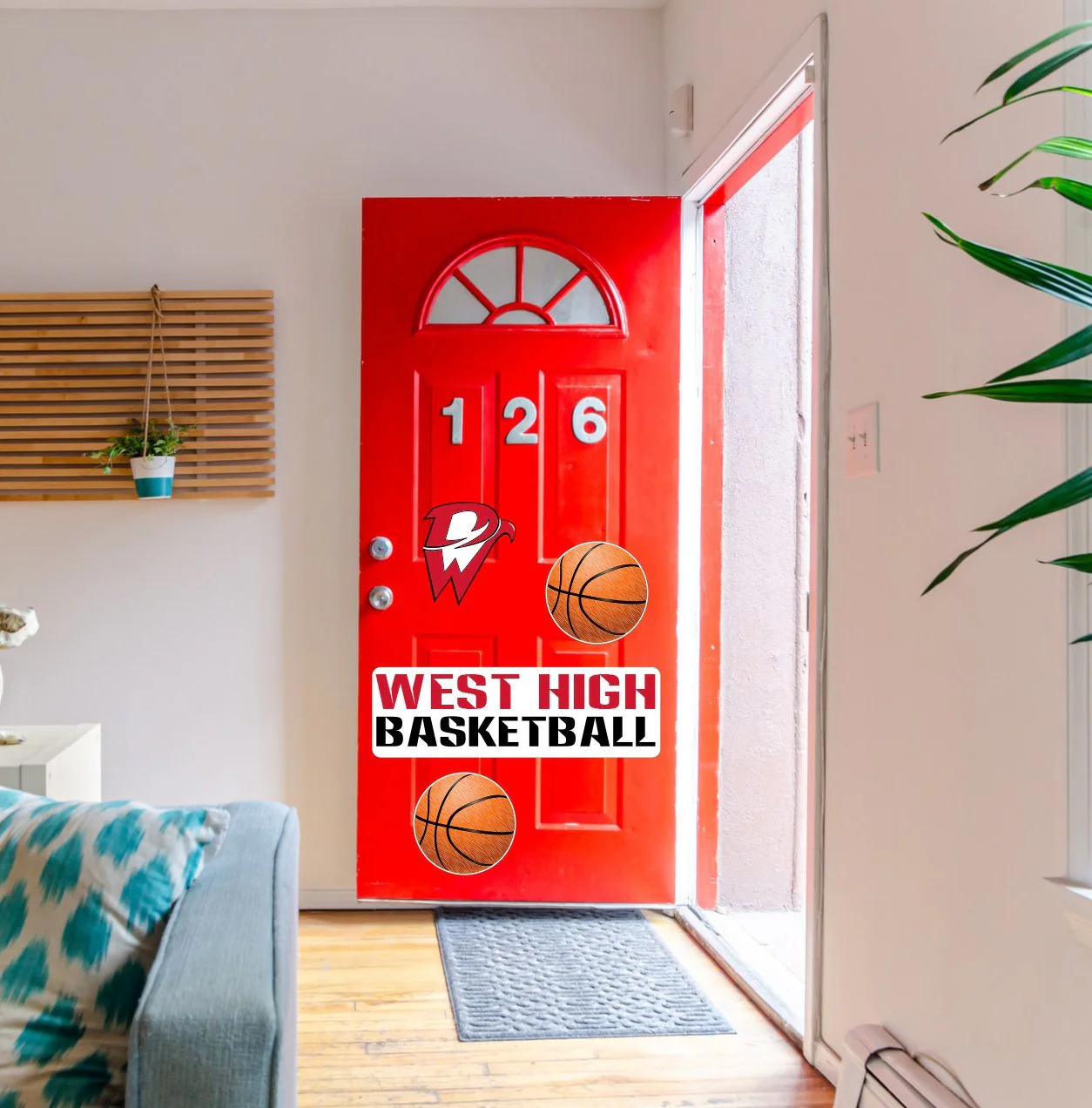 Custom Basketball Team Garage Door Magnet - Image 3