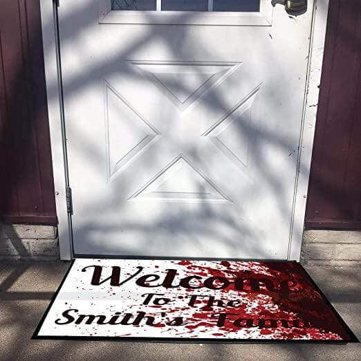 Custom Bloody Welcome Doormat - Image 3