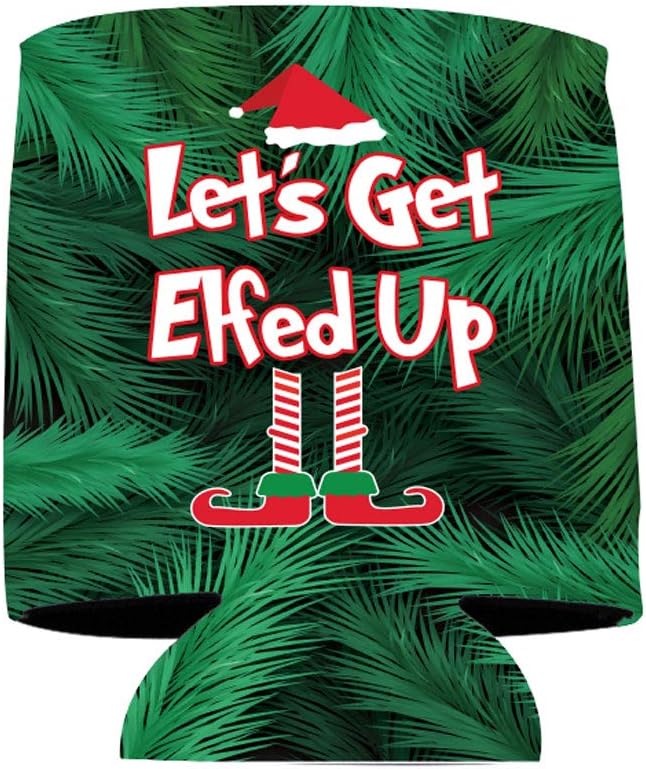 Custom Christmas Can Cooler - Let's Get Elfed Up - Image 8