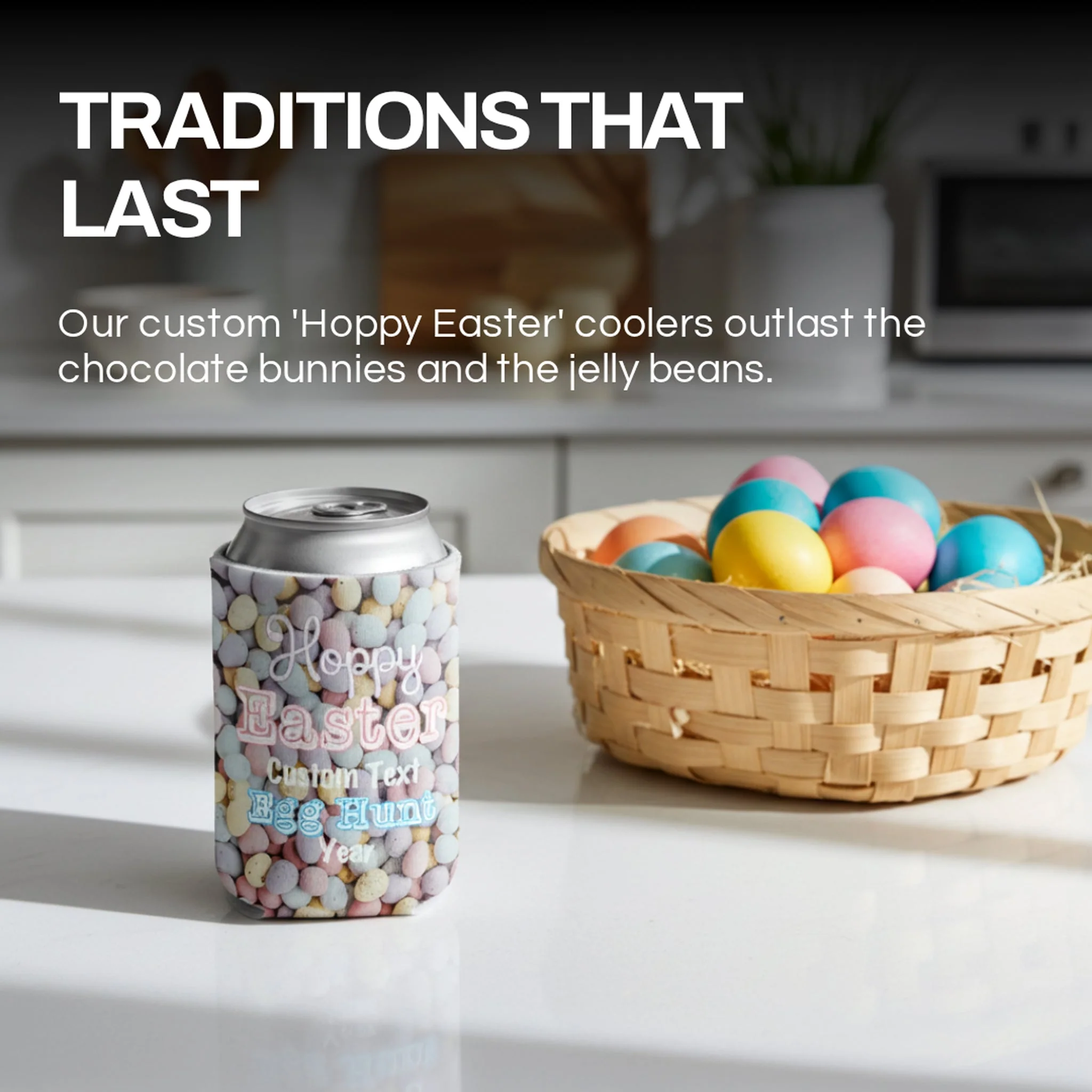 Custom Easter Egg Hunt Can and Beverage Coolers - Image 2