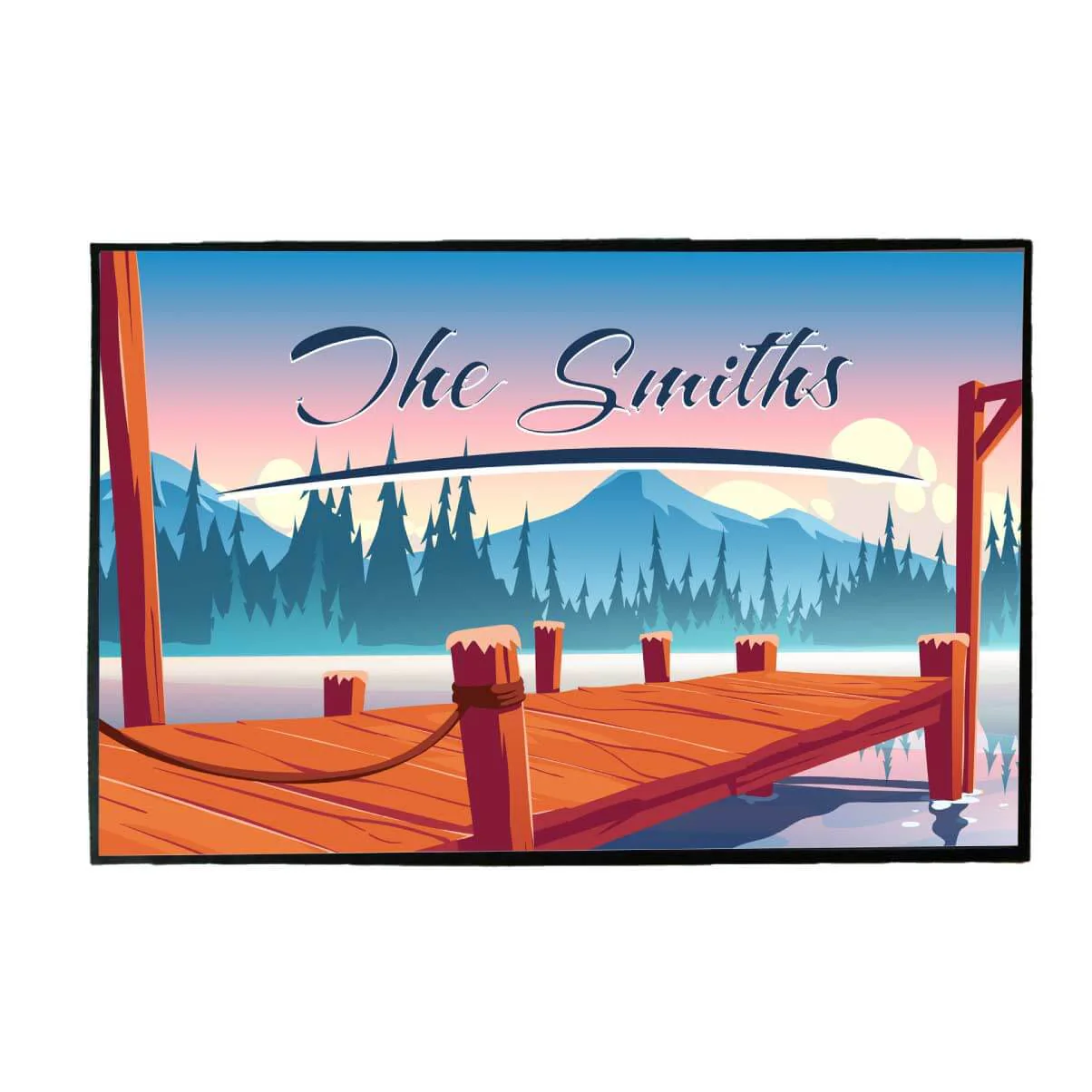 Custom Lake View Doormat - Image 5