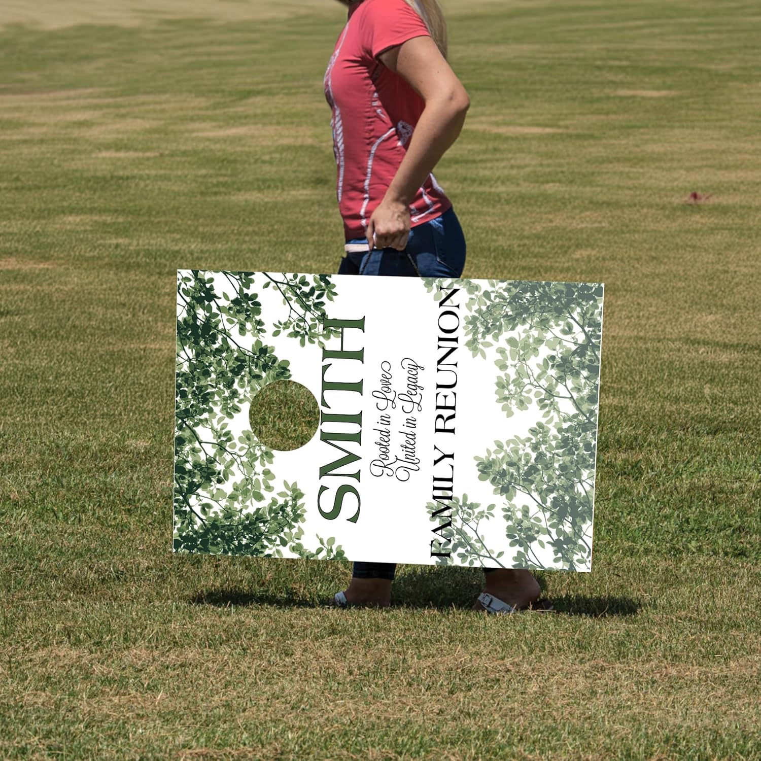 Custom Family Reunion Cornhole Set with Personalized Name, 35x24 - Image 4