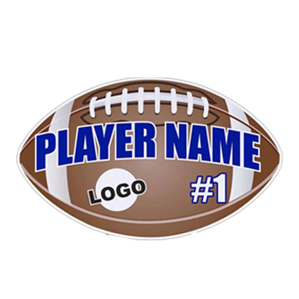 Custom Football Shaped Locker Magnet - Image 3
